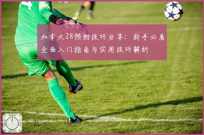 加拿大28预测技巧分享：新手必看全面入门指南与实用技巧解析